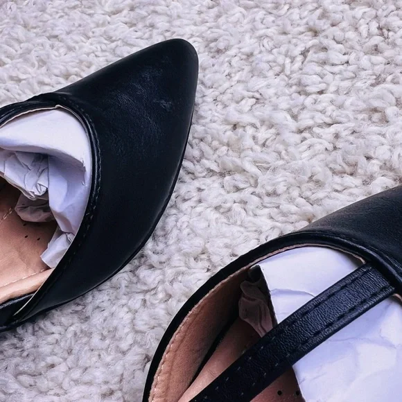 WOMENS CHASE AND CHLOE BLACK HEELS SIZE 7.5 GUC - Picture 6 of 13